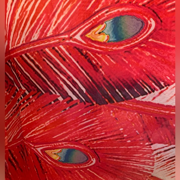 NWT crystal-embellished sheer tunic, wrap or swim coverup one size - Picture 7 of 10